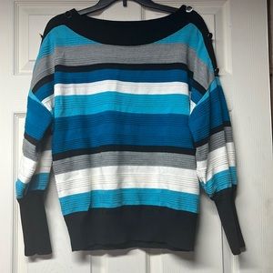 New York and Company Size Large stripe sweater